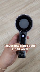 100 Level Turbo Handheld Fan Portable Mini Fan X05 Ice Compress Refrigeration Cooling Strong Wind Speed Power Display Long Battery Life Outdoor Sport Camping Pocket Fan Kipas Kecil
