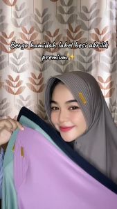 PROMO!!!!HIJAB BERGO HAMIDAH INSTAN SIZE M LABEL BESI by SM HIJAB