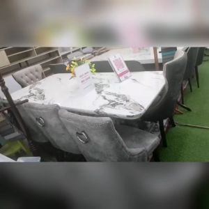 Marble Dining SET WITH 8 Chair