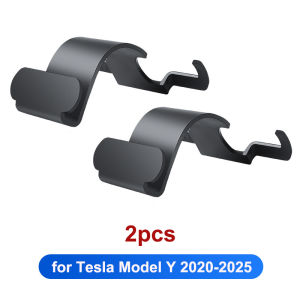For Tesla Model Y Juniper 2025 Rear Seat Headrest Hook Trunk Organizer Hooks Clothes Hanger Bag Umbrella Holder Accessories