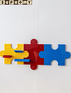 Pegboard Organizer Wall mount shelf pegboard Accessories Hanger Board Perforated Display Board Children room wall shelf no need drilling wall 洞洞板置物架
