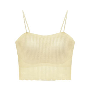 MiiOW | เสื้อกั๊กคอวีลูกไม้เซ็กซี่สำหรับผู้หญิง MiiOW Cat ผ้าไนลอนและยางยืด ฤดูร้อน 2025 เสื้อชั้นในแบบมีโครงหลังเปลือย