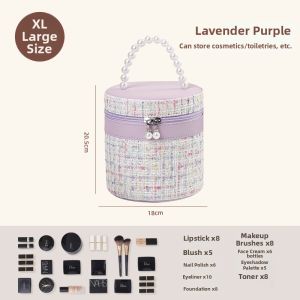 Portable Large Capacity Makeup Bag Hand-held