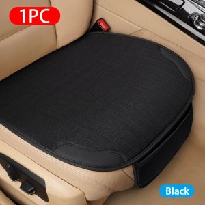 CAER Car Breathable Flax Seat Cover Four Seasons Universal Front Seats Protector Cushion Auto Interior Chair Protect Covers Kit