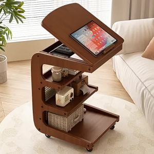 Luxury Rolling Side Table Storage Cart
