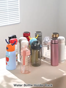 【SG STOCK】Acrylic Stackable Water Bottle Rack Stackable Bottle Holder Champagne Rack Wine Holder Insulation Cup Holder