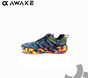 Sepatu Olahraga Lari Awake Footwear Leapers 01 Runing Hitam Voli Hiking Trail Run Ringan Outdoor Volley Ultralight Premium