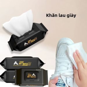Khăn Lau Giày Di Động Khăn Lau Giày Thể Thao Dùng Một Lần Mạnh Mẽ Dành Cho Giày Trắng Bộ Dụng Cụ Làm Sạch Giày Với Chất Liệu Spunlace