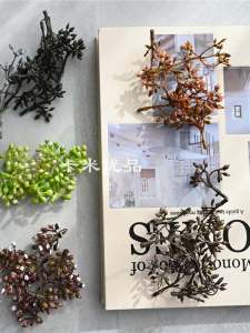 Miniature Miniature Eucalyptus Fruit Artificial Flower Ring Home Decor Accessories Display Piece Packaging Chest Flower Decoration