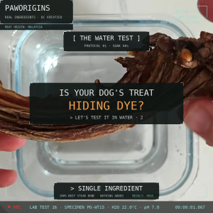 1 For 1 | 200G PawOrigins Dehydrated Beef Rib Steak Bone | Air Dried Dog Chew Bone-In High Protein [SG]
