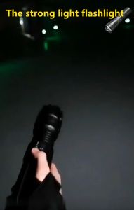 LED Flashlight USB Rechargeable Tactical Hunting Camping Lantern Built in Battery Flash Light Power Display mini flashlight rechargeable heavy duty flashlight original led flashlight rechargeable super bright flashlight waterproof original