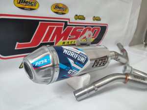 KNALPOT NORIFUMI WHOOPS GTR COMPETISI CRF150 KLX150 D-TRACKER WR155 VIAR CROSS 150 STENLISS