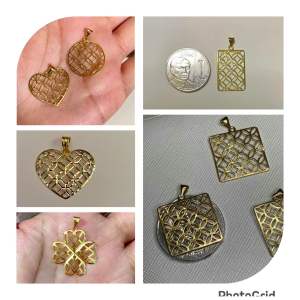 PAWNABLE 18K Saudi Gold Money Catcher Pendant