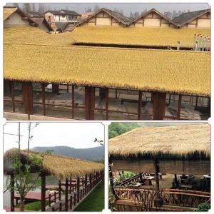 1m x 20m Mexican synthetic grass roof yellow artificial grass bar house terrace party thatched roof decoration natural artificial grass
