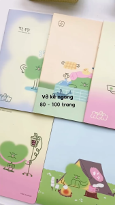 Vở Kẻ ngang Crabit HÊN Collection may mắn khổ B5 80 trang giấy 80gsm - Tập học sinh học tài thi hên