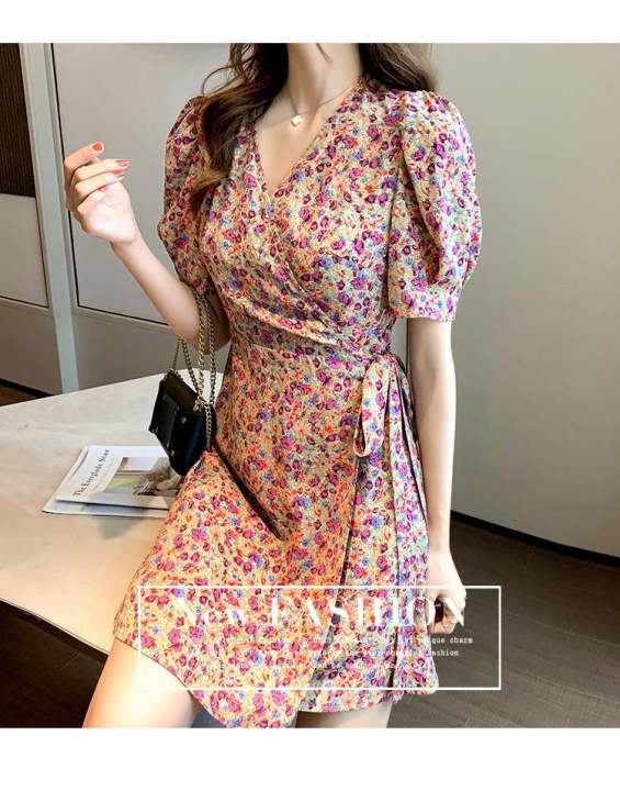 Korean Summer Dress 2023 - Elegant O-neck Knee-length A-line For Women