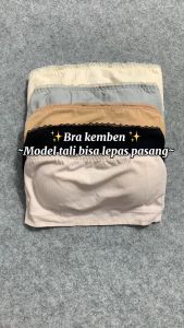 ONEFASHIONMALL Tangtop Bra Wanita Korea Style Kemben Busa Wanita Model Singlet Tali Bisa di Lepas Tanktop Crop Top Tee Pakaian Dalam Wanita BR072