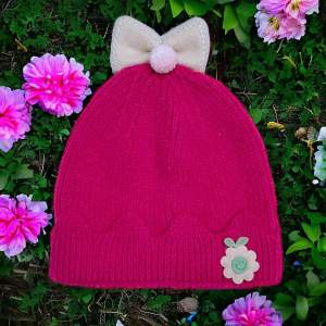 Baby 0-24 Months Old Girl Bow Tie Bonnet Korean Japanese Style Baby Smooth Hats Quality FH-1011