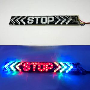 Lampu LED Tulisan Stop 20CM  RGB 12V DC Bisa Semua motor