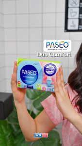 PASEO - Tissue Toilet DuoComfort TRAVEL PACK 150ply | Tisu Lipat Sekali Tarik Anti Mampet