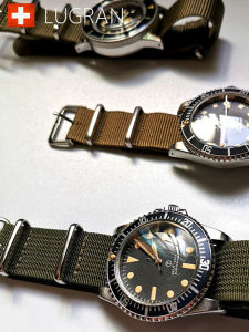 Genuine Goods Lugrancredos High Density AGT Nylon Strap NATO Canvas Diving Watch Retro Laokangka