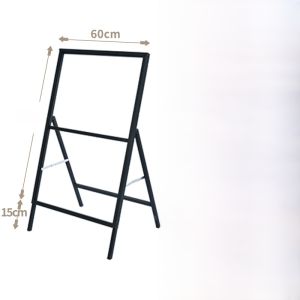 Modern Simple Iron KT Board Stand Floor Mounted Poster Display Board Restaurant Entrance Recruitment Frame Artistic Design