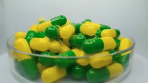 1000pcs Size 0 Green/Yellow OSPA High Quality Empty Gelatin Capsule