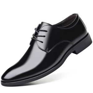 LAMALILI 2024 Leather Shoes For Men Formal Shoes Original Black Shoes Casual Leather Shoes#P69