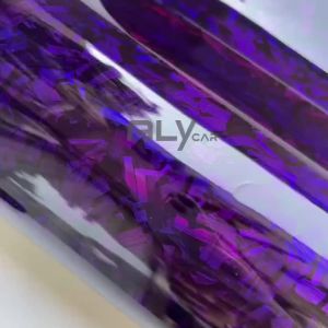 Quality Carbon Fiber Sticker Vinyl Paper for Car Vinyl Wrap Glossy Auto Wrapping Car Film Covering Laser Purple Motorcycle Vinyl
