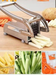 Manual Stainless Steel Potato Cutter Hand Press Type French Fry Cutting Tool Kitchen Tool for Home Use Multi Function Vegetable Cutter