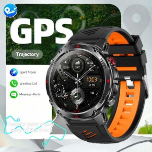 Mens Outdoor Smart Watch GPS Precise Positioning Compass LED Light 100+ Sports Mode Wireless Call Watches Multiple Weather Mode