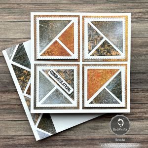 Alinacutle ตัดโลหะ Die Cut Quilting เรขาคณิตปริศนาชุด Scrapbooking กระดาษหัตถกรรมอัลบั้ม Handmade การ์ดแม่แบบ