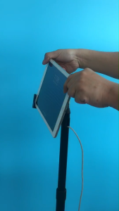(P25007)SGstock iPad Stand anti theft key lock SPEEDSMOUNT Height Adjustable