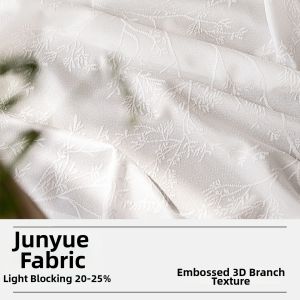 JINCHAN | White Privacy Light-Filtering Sheer Curtain