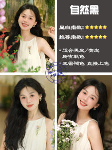 Black Hair Color Cream Nature Black for Women Plant Pure Natural Non-Stimulation Genuine Goods Brand Cover Gray Hair Black Hair Dyeing Hair