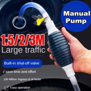 1.5/2/3M Manual Liquid Pump Tank Sucker Oil Transfer Petrol Diesel Liquid Pump Syphon Fuel Saver