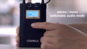 Handheld Wireless Microphone System COMICA CVM-WM100H Professional UHF 48 Channels Mic 328ft Range for Camera Camcorder Smartphone Video Recording Interview Official Original