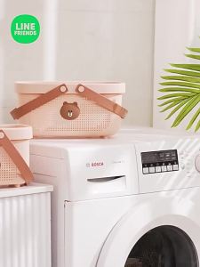 100% Authentic Line Friends Storage Box Portable Bath Basket Portable Bathroom Storage Caddy Organizer Bin Plastic Toiletry Storage Basket Drain LFB106