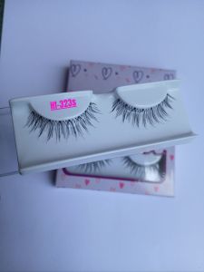 HAFIZAH Bulu Mata Natural Hf-323s isi 1 Pasang Satuan Gratis Tutup Mika size shot