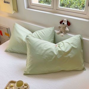 Tempo Pillow Case Soft Pillow Cover Hotel Quality Plain Color Protector Waterproof Solid Color Cotton