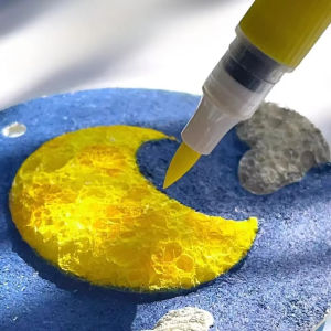 5PCS Foam Texture Painting Paper DIY Creative 3D Art Drawing Sponge Paper Compressed Wood Pulp Drawing Board Pinching Fun