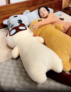 Thú nhồi bông mèo mắt to vô tri -  Size từ 70cm đến 90cm - Quà tặng gấu bông mèo mắt tròn dễ thương - Gối ôm mềm mịn cho bé.