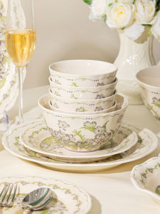 mornenjoy | Elegant Underglaze Ceramics Tableware Set