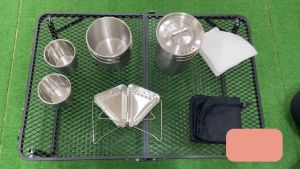 Personal/Couple/Group Camping Cooking Cookware Set Stainless Steel Outdoor Portable Peralatan Masak Berkhemah Set