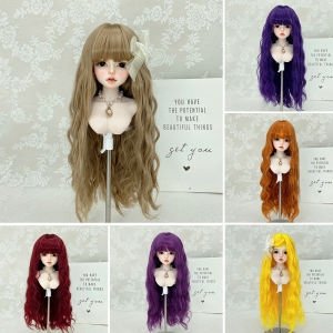 Bjd Doll Wig1/3 & 1/4 & 1/6 Long Deep Wave Synthetic Wig Doll Accessories For Girls DIY Makeup Accessories BJD Doll Hair Cute