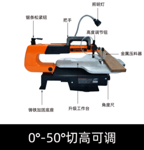 Diendi Scroll Saw Carved Saw Desktop Pull Saw Wire Saw Machine Stepless Speed Control Wire Saw Cutting Machine