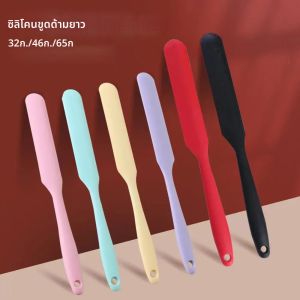 ซิลิโคนครีม Scraper แบบบูรณาการยาวไม้พายเค้กทนความร้อนไม้พายเกรดอาหารอุปกรณ์ครัวเบเกอรี่เครื่องมือ