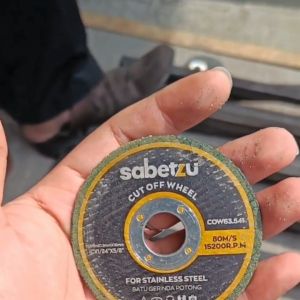 Batu Gerinda Potong Besi 4" x 12mm Hijau SABETZU 4 Inch Cutting Wheel