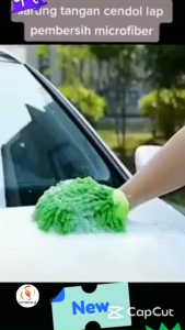 Sarung Tangan Cendol Microfiber Cuci Motor Mobil Rumah Microfibre Pembersih
