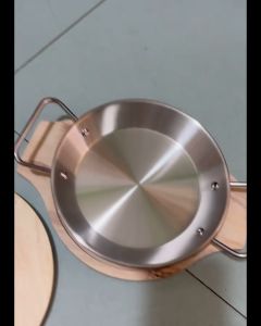 Chảo Inox Size ( 20-22-24cm ) Tay Cầm Dài Làm Bò Né Ốp La Hàng Đẹp Bóng
